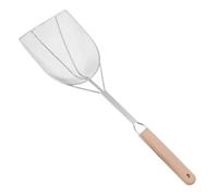 CHICAMPERA Oil Strainer With Wooden Handle Stainless Steel Heat Resistant Skimmer Spoon For Frying French Fries Donuts Hot Pot And Seafood Nonwelded Fryer Oil Filter