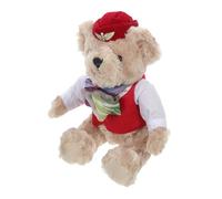 CHICAMPERA Ours Peluche de Stewardess Adorable Interactif pour Décoration Festive et Unique pour Jeu de Rôle Créativité