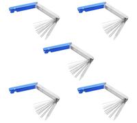 CHICAMPERA Outil de Nettoyage à Pointe Fine en Acier Inoxydable 5pcs pour Brûleurs de Cuisinière et Buses de Soudage, Résistant à L'usure, pour L'entretien Cuisine