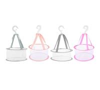 CHICAMPERA Panier de Séchage en Maille pour Houppettes à Maquillage 4 Pièces, Support en Tissu, Protège la Forme des Pinceaux, pour Salle de Bain et Lavage