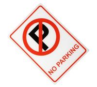 CHICAMPERA Panneau Interdiction de Stationner Acrylique pour Avertissement Signalisation Plastique Résistante Anti- Usage Extérieur pour Restaurants et Cours