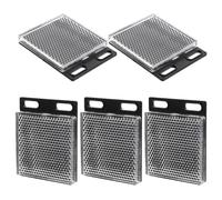 CHICAMPERA Panneau Rétroréfléchissant De Remplacement Lot De 5 Pièces en Abs Noir pour Sécurité Routière Et Bâtiments Installation sans Outil Facile