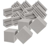 CHICAMPERA Panneaux Acoustiques en Coton 16 Pièces pour Murs d'Angle, Absorption des Basses Fréquences, Adaptés pour Ktv et Home Studio