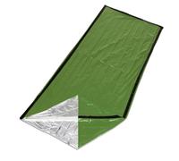 CHICAMPERA Paquet de Couchage en Film Aluminium PE de Camping Vert d'urgence Isolant Le Froid, Garde au Chaud en Automne et Hiver pour Voyage et Survie
