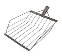 CHICAMPERA Pelle à Maïs en Acier Robuste, Fourche Agricole Polyvalente pour Récolte et Séchage, Outil Manuel Compatible Plupart des Manches, pour Ferme et Jardinage, Accessoire Pratique