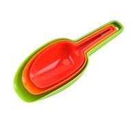 CHICAMPERA Pelles à Glace et Farine Multifonctionnelles et Portables Lot de 3 en Plastique Coloré Cuisine et Dessert Glacé