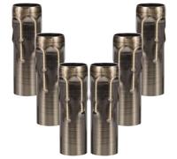 CHICAMPERA Pièces d'Accessoires pour Lustres 6 Pièces, Manchons Lumineux en Cristal pour Tubes de Lustre, Adaptés aux Lampes de Plafond Salon et Décoration Vintage