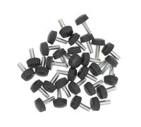 CHICAMPERA Pieds de Nivellement pour Régler et Stabiliser 30pcs pour Meubles en PP Noir, Faciles à Installer Surface Lisse sans Bavures Tables et Armoires