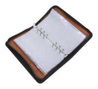 CHICAMPERA Pilulier de Voyage Étanche en Pu avec 6 Pochettes à Fermeture Éclair, Rangement à Feuilles Mobiles pour Remède et Petits Objets, Léger et Résistant pour Usage Extérieur