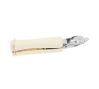 CHICAMPERA Pince à Plat Chaud Acier Inoxydable Clip de Cuisine Brûlure pour Plats et Bols Support Pratique Au Micro Ondes Blanc Crème