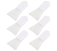 CHICAMPERA Pinceaux en Silicone Blanc et Nettoyage en Profondeur Lot de 6 pour Masque Visage, Applicateurs Souples et Pratiques pour Soin Facial