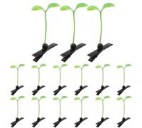 CHICAMPERA Pinces à Cheveux Sprout Vertes 60 Pièces en Plastique Résistantes pour Coiffures d'Adolescentes et Fêtes Cosplay
