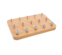 CHICAMPERA Planche Bois pour Doigts Entraîneur de Coordination Main Œil et Réhabilitation Motricité Fine Outil de Rééducation pour Hemiparésie Éducatif Bois pour Entraînement des des Doigts