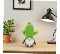 CHICAMPERA Plush Succulent GNOME Doll Cactus Figurine Durable Faceless Plant Decoration for Tiered Tray Farmhouse Centerpiece Modern and Vintage Style
