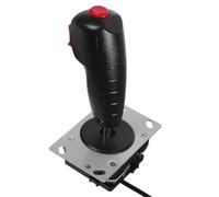CHICAMPERA Poignée de Joystick Noire en Plastique et Fer Contrôle Précis et Fonction Vibration pour Simulateurs de Vol et Jeux de Simulation de Vol