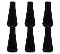 CHICAMPERA Pointes de Flèches en Caoutchouc Noir Accessoires de Jeu Faciles à Remplacer 6pcs pour Tir à l'arc Extérieur Adaptées la Pratique Chasse