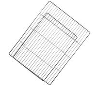 CHICAMPERA Porte de Cage pour Chat Maille Dense 35X45 CM en Métal Noir, Ouverture Intérieure Sécurisée, Extension Multifonctionnelle pour Enclos d'Appartement et Voyage