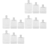 CHICAMPERA pour Rangement Cosmétiques 30ml 50ml 100ml 12 Sachets de Lotion Rechargeables en Pet Pa Pe Légers Multifonctions Pratiques et Pochettes de Voyage