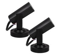 CHICAMPERA Projecteurs LED 1W Lot de 2 pour Éclairage de Scène et Effets Lumineux, Corps Noir, Usage Mariage Théâtre Discothèque