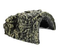 CHICAMPERA Rampe Décorative en Résine pour Tortues Terrestres Grotte Naturelle pour Reptiles Accessoire de Terrarium Ambiance Sombre