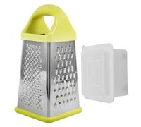 CHICAMPERA Râpe à Légumes et Fromage en Acier Inoxydable à Boîte de Rangement, Outil Manuel pour Trancher Concombres, Carottes, Pommes de Terre, Usage Domestique
