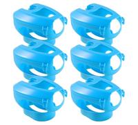 CHICAMPERA Râtelier Fixe pour Pigeons en PP 6pcs Support de Fixation pour Alimentation et Administration Rapide de Remède Lors de L'observation des Oiseaux
