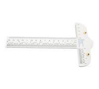 CHICAMPERA Règle en T en Acrylique Transparente pour Dessin Technique et Ingénierie, Outil de Mesure Léger et Portable, Usage Bois et Bricolage, Application Pliage Textile