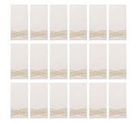 CHICAMPERA Serviettes Jetables Décoratives Pliables 25 Unités 20 X 10 CM Motif Vague Dorée pour Remises de Diplômes et Cocktails