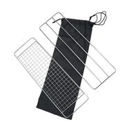 CHICAMPERA Set de 3 Grilles de Barbecue en Acier Inoxydable, Maille Fine pour Cuisson Sécurisée, Camping et Repas en Plein Air, Antiadhésif et Solide