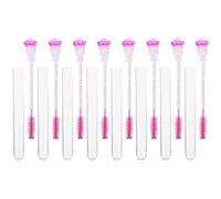 CHICAMPERA Set de Tubes à Cils en Acrylique Finition Naturelle Lot de 8 Brosses Mascara et Format Voyage Pratique pour Femmes