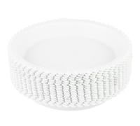 CHICAMPERA Soucoupe Ronde pour Pot de Fleurs en Plastique Épais, Lot de 20 | Blanc, Résistante à Casse, Aide à Maintenir L’humidité, Usage Jardin et Balcon