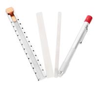 CHICAMPERA Stylo en Stéatite Blanc pour Soudeur Support en Fer, Léger et Précis pour Marquage Clair en Soudure, Outil de Traçage pour Atelier Industriel