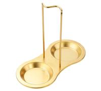 CHICAMPERA Support à Ustensiles de Cuisine Acier Inoxydable Doré Repose Cuillère Vertical pour Cuisinière Organisateur Pratique et Élégant Compatible Lave Vaisselle pour Maisons Restaurants