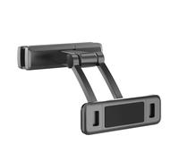 CHICAMPERA Support de Tablette Voiture Réglable et Rotatif en Plastique Noir pour Appui-tête, pour Siège Arrière, Maintien Sécurisé pour Téléphone et Tablette