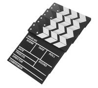 CHICAMPERA Tableau D'administration en Bois 4pcs Noir pour Cinéma à Clapet, Accessoire Photo Pratique et Facile à Nettoyer, pour Fêtes de Cinéma et Performances sur Scène