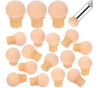 CHICAMPERA Têtes D’Éponges pour Nail Art, Lot de 30 Embouts Ronds Réutilisables, Compatibles Stylo Manucure, Accessoires pour Décoration et Retouches D’Ongles