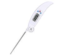 CHICAMPERA Thermomètre de Cuisson Alimentaire Pliable Sonde en Acier Inoxydable, Mesure Précise pour Barbecue et Pique-niques, Plastique Solide, 1 Pièce