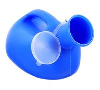 CHICAMPERA Urinoir Portable en Plastique 2000 Ml Couvercle Anti-déversement, Grosse Capacité et Facile à Nettoyer pour Hommes Âgés en Situation D'urgence ou Hospitalière