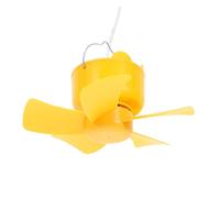 CHICAMPERA Ventilateur de Plafond Compact USB pour Lit et Tente Petit Ventilateur à Suspendre Installation sans Perçage avec Minuterie pour Dortoirs et Petites Chambres