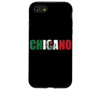 Chicano Drapeau Mexicain pour Homme Motif Drapeau Latin hispanique Marron Coque pour iPhone SE (2020) / 7/8