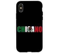 Chicano Drapeau Mexicain pour Homme Motif Drapeau Latin hispanique Marron Coque pour iPhone X/XS