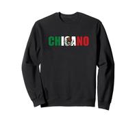 Chicano Drapeau Mexicain pour Homme Motif Drapeau Latin hispanique Marron Sweatshirt