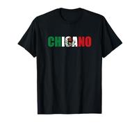 Chicano Drapeau Mexicain pour Homme Motif Drapeau Latin hispanique Marron T-Shirt