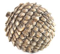 CHICCIE pommes de pin rondes - Gris - 11 cm - Décoration d'automne - En céramique