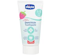 Chicco 00002321100000 dentifrice au goût fraise sans fluor 12 M+ Blanc