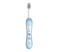 Chicco - 00006958200000 - Brosse à dent manuelle - Mixte Enfant - Bleu (claire/blanc) 6-36 mois