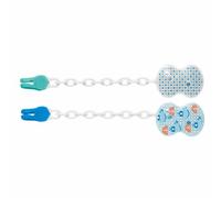 Chicco - 4083000000 - Attache-Sucette Chaînette Physio - x1 - Bleu - 0 mois +