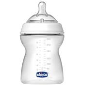 Chicco - 80725000000 - Biberon PP Natural Feeling 250 ml - Tétine Silicone Bout Droit - Flux Variable - 4 Mois+