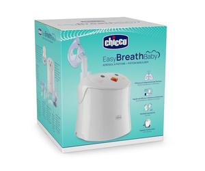 Chicco Aerosol Easy Breath Baby, a Forma di Simpatico Pinguino, Aerosol a Pistone per Neonati, Bambini e Adulti, Aerosol Portatile, Ultracompatto, Con Due Mascherine Morbide Ed Ergonomiche, 0 Mesi+