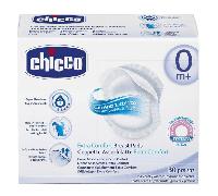 Chicco Coupelles absorbantes jour et nuit, antibactériennes, ultra-absorbantes, douces et respirantes, avec bande adhésive pour maintenir les coupelles en place, design discret, 30 pièces, blanc